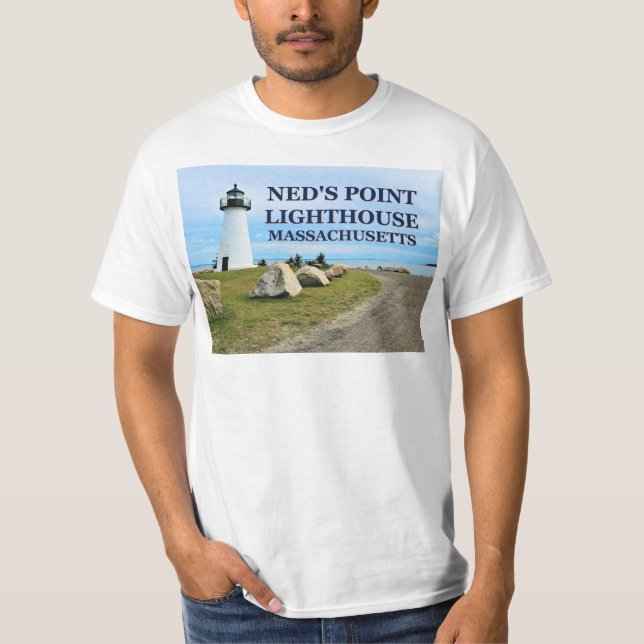 Ned's Point Lighthouse, Massachusetts T-Shirt (Frente)
