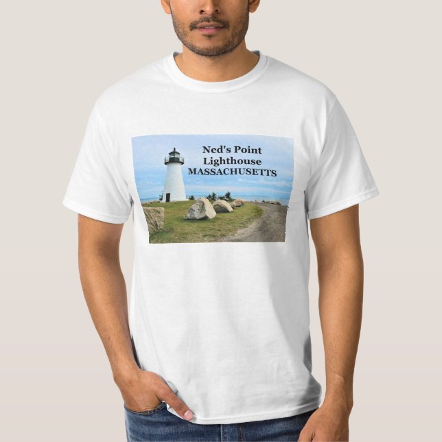 Ned's Point Lighthouse, Massachusetts T-Shirt (Frente)