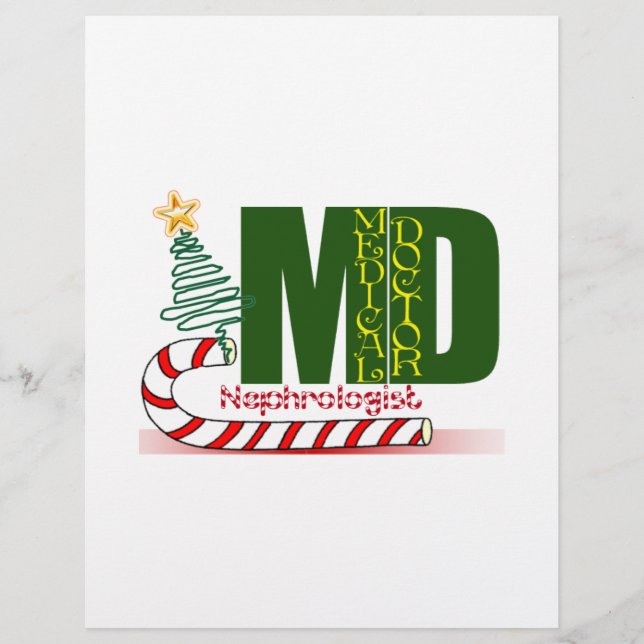 Nefrologista MERRY CHRISTMAS MÉDICO (Frente)