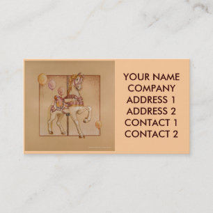 Negócio - cartão de visita - carrossel roxo do