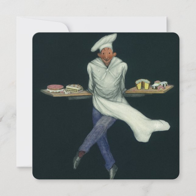 Negócio de Comida Antiga, Padeiro com Sobremesas d (Frente)