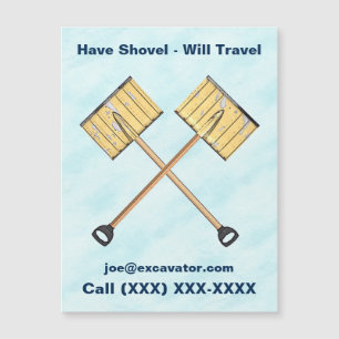 Negócio de trabalho com pá da neve