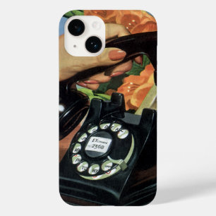 Negócio do vintage, telefone antigo com seletor