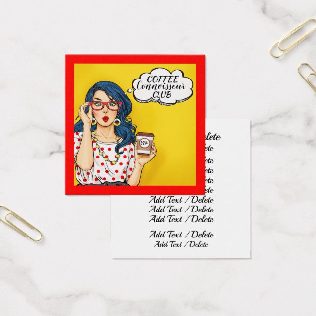 Negócio quadrado VIP, Oferta, Cartões de Mensagens (Escritótio)