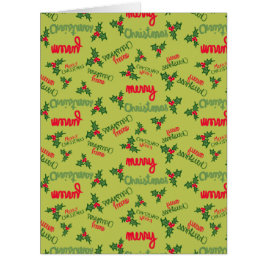 Negócios divertidos | Cartão de Natal Merry para C