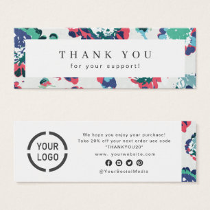 Negócios florais clássicos de abstrato azul mode