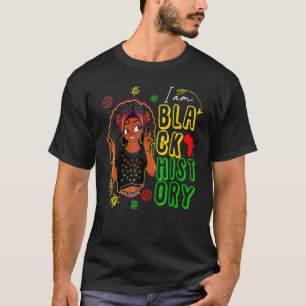 Negra História Mês Camisa Meninas Africanas Mulher