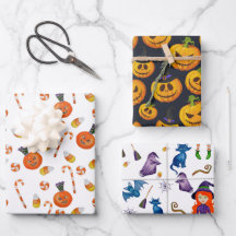 Negra-Laranja-Negra-Pumpkin Bruxo Halloween