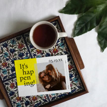 Negrito e alegre Salvar o Cartão com fotos de Data