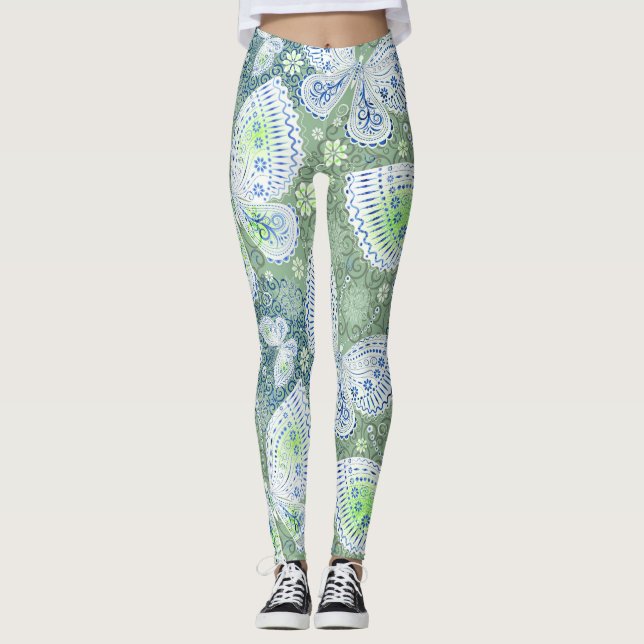 Negrito e Bonito - Leggings Impressas por Na moda (Frente)