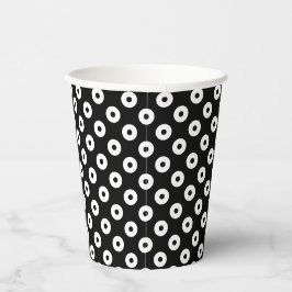 Negro divertido com pontos de polca preto e branco