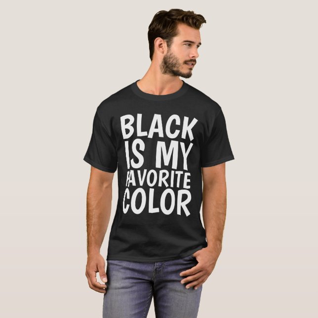 NEGRO É MINHA T-shirts COR FAVORITA (Frente Completa)
