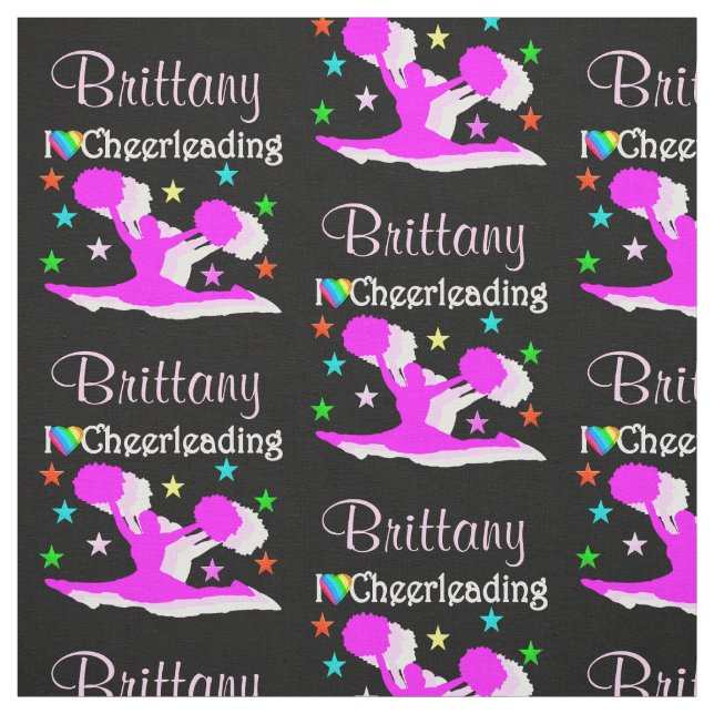 NEGRO E PINCO EU AMO TECIDO CHEERLEADING (Modelo)