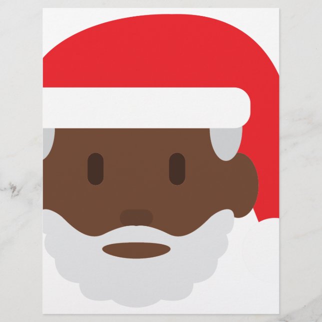 negro santa claus emoji (Frente)
