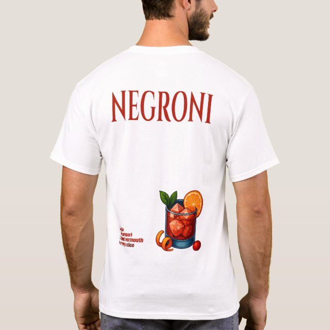 Negroni T-Shirt – Bold Italian Aperitif (Verso)