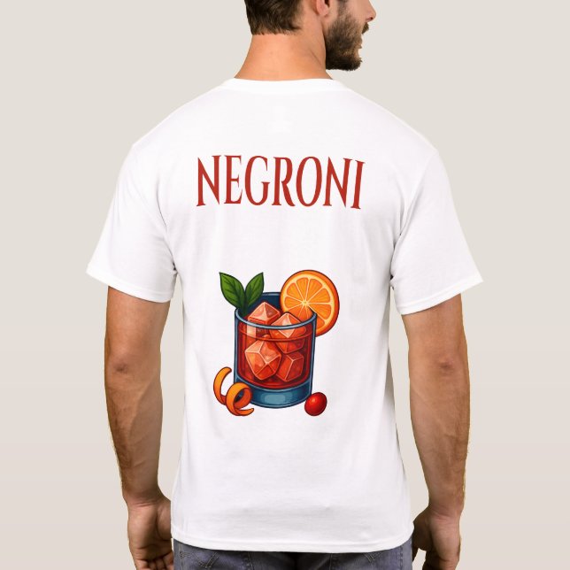 Negroni T-Shirt – Bold Italian Aperitif (Verso)