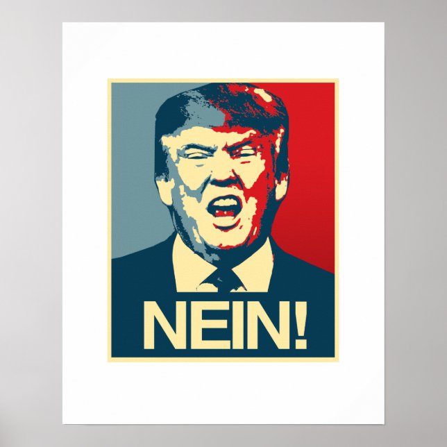 NEIN - Anti-Trump Poster - Anti-Trump - (Frente)