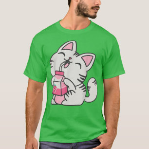 Neko Japan Manga Harajuku - Camisa Gráfica