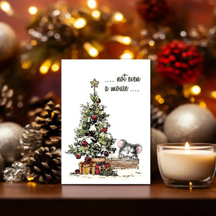 …Nem Mesmo um Rato — Cartão de Natal do Rato