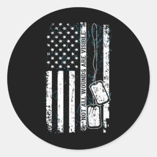 Nem Todas As Feridas Visíveis Etiqueta Militar Usa