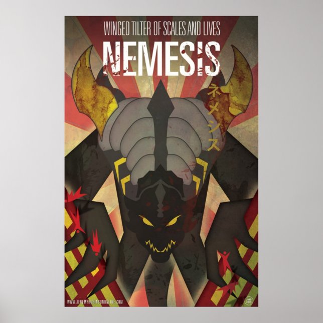 Nemesis Kaiju Poster - Arte de James Biggie (Frente)