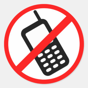Nenhum adesivo de telefone celular