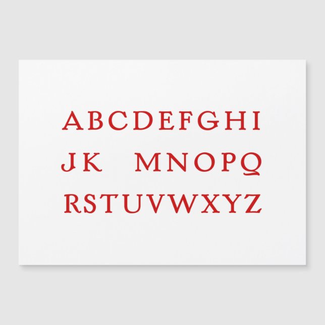 Nenhum alfabeto de Natal "Piada" L (Frente)