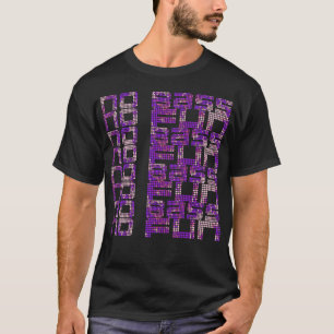 Nenhum baixo nenhum t-shirt preto (violeta) do