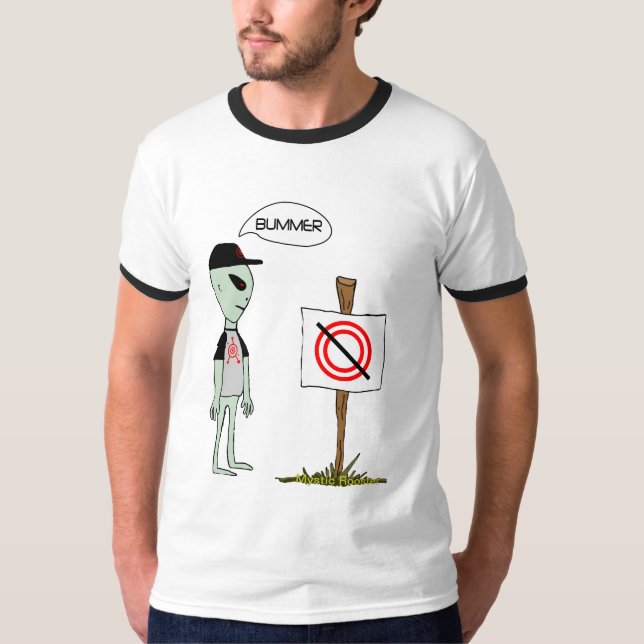 Nenhum círculo da colheita permitiu o t-shirt (Frente)