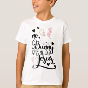Nenhum coelho me ama como Jesus Camisa Cristã de P