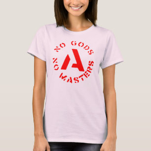 NENHUM DEUS NENHUM MESTRADO circunda um t-shirt
