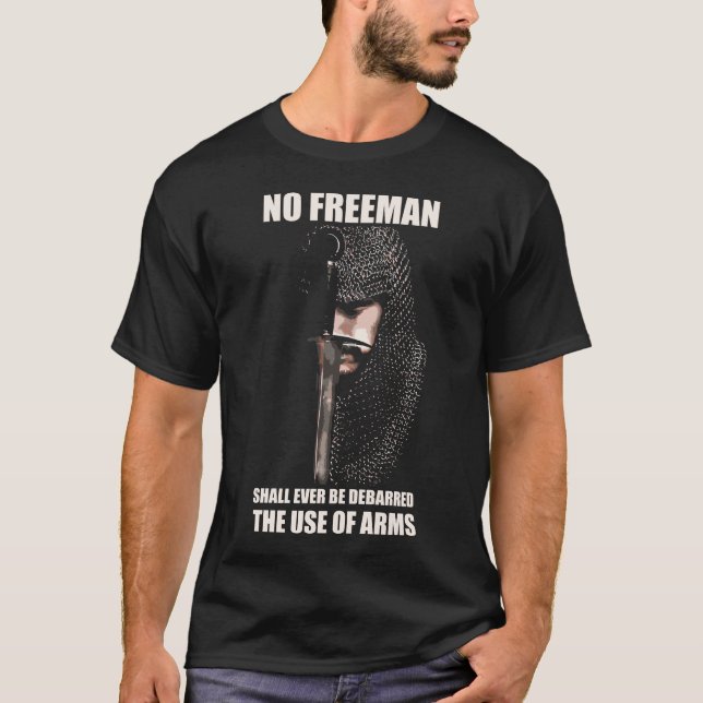 NENHUM FREEMAN - CAVALEIRO - t-shirt das CITAÇÕES (Frente)