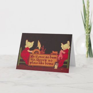 Nenhum lugar gosta do cartão Home dos bebês de