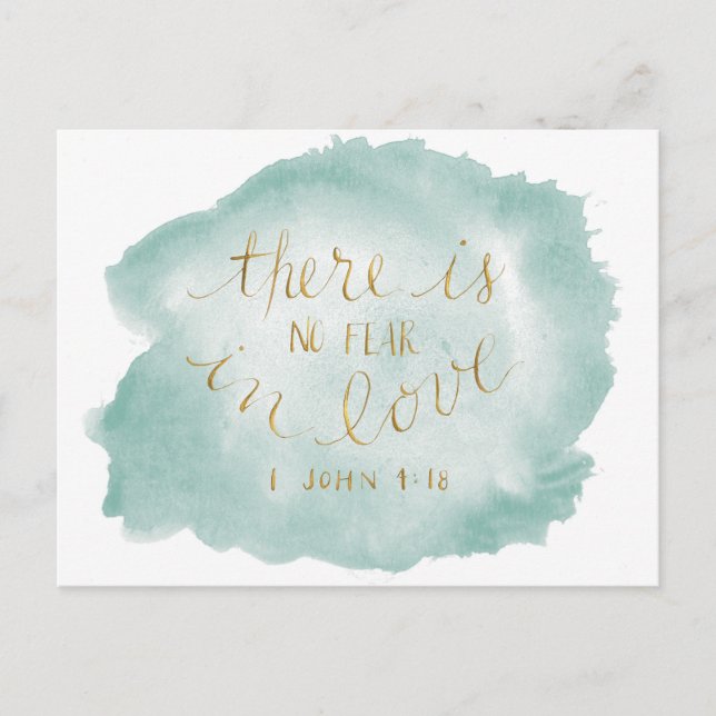 Nenhum medo no cartão do amor (Frente)