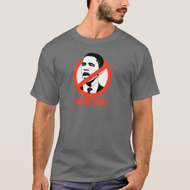 NENHUM PODE T-SHIRT NÃO/ANTI-OBAMA (Frente)