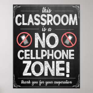 Nenhum Poster de sala de aula permitido para celul