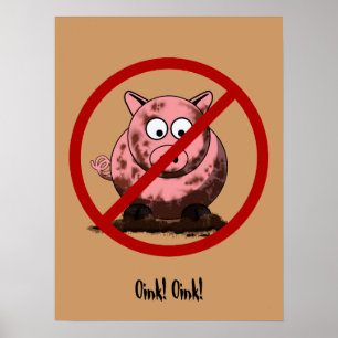 Nenhum poster sujo dos porcos