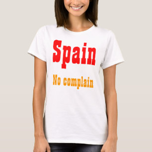 Nenhum queixam-se os t-shirt da espanha
