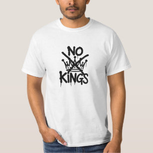 NENHUM REI! Anti-Trump Camiseta Pro-democracia