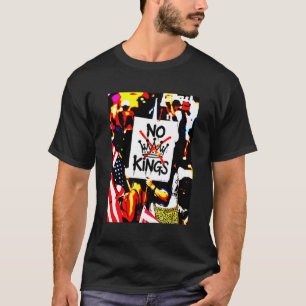 NENHUM REI Camiseta Anti-Trump Pró-Democracia