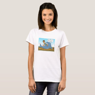 Nenhum t-shirt branco finning de Shaaark