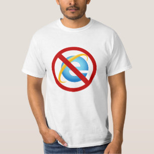 Nenhum t-shirt de Internet Explorer (greve