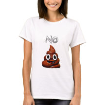 Nenhum t-shirt de Poo Emoji