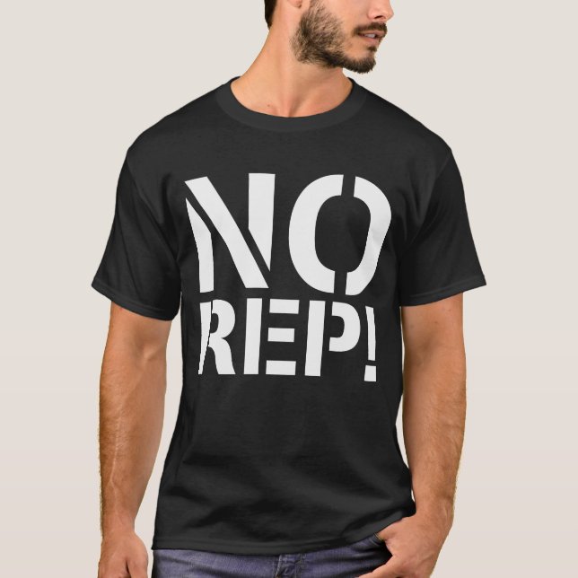 NENHUM t-shirt do representante (Frente)