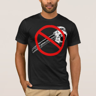 NENHUM t-shirt dos ventiladores de folha