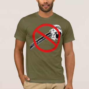 Nenhum t-shirt dos ventiladores de folha
