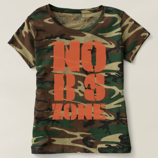 Nenhuma BS divide o t-shirt da camuflagem da