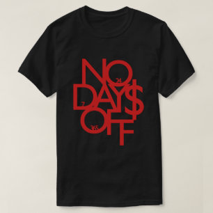 Nenhuma camisa dos dias livres - vermelho/preto