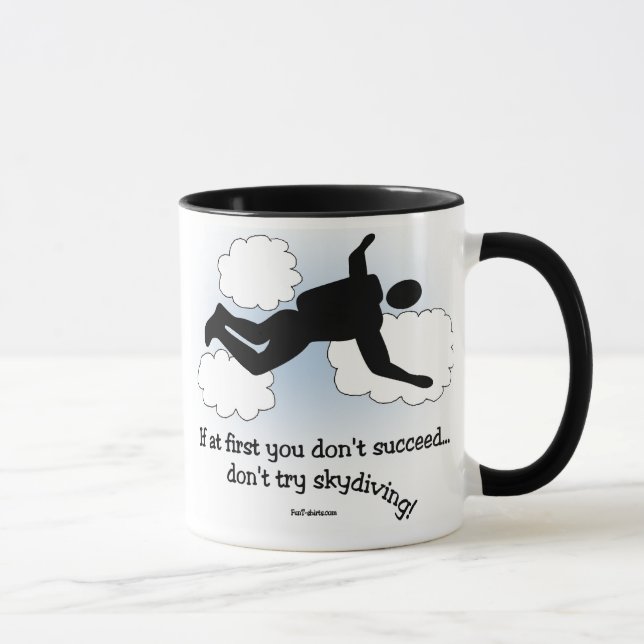 Nenhuma caneca de Skydiving (Direita)