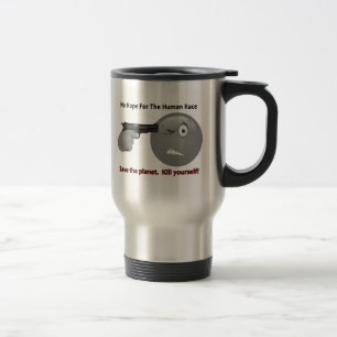 Nenhuma caneca de viagem do Emoticon da esperança